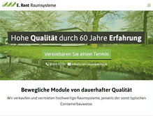 Tablet Screenshot of e-rent-raumsysteme.de